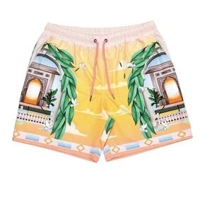 Men's Civilized Maison Blanche Tennis Prep Shorts Size M Elastic Waist VIPStore